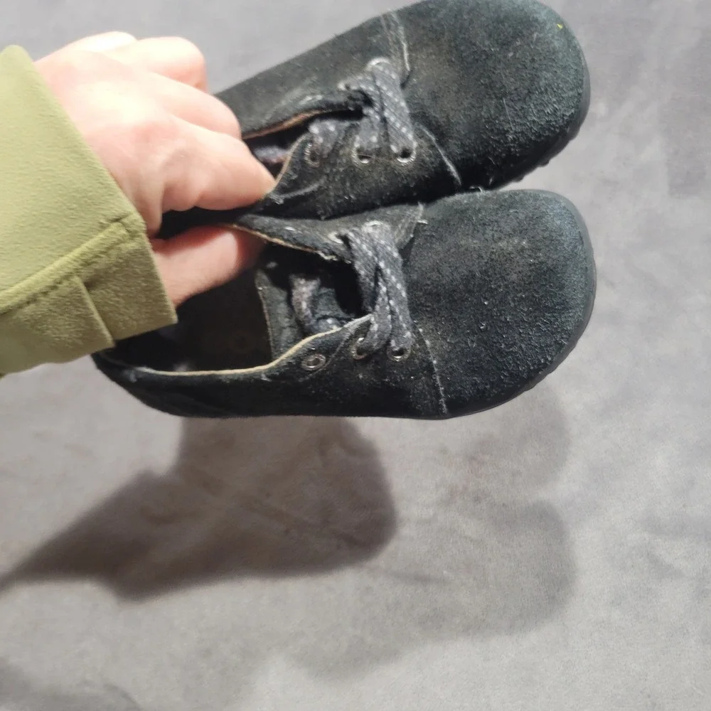 Bogs Wall Ball Lace Infants Size 8 Black Suede‎ Leather Sneakers 71587I-001